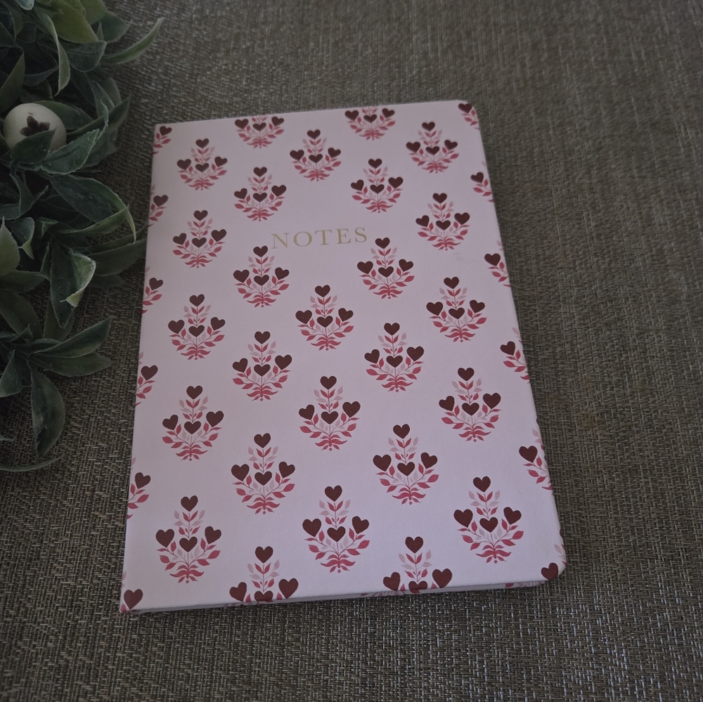 Pink Heart Design Notebook